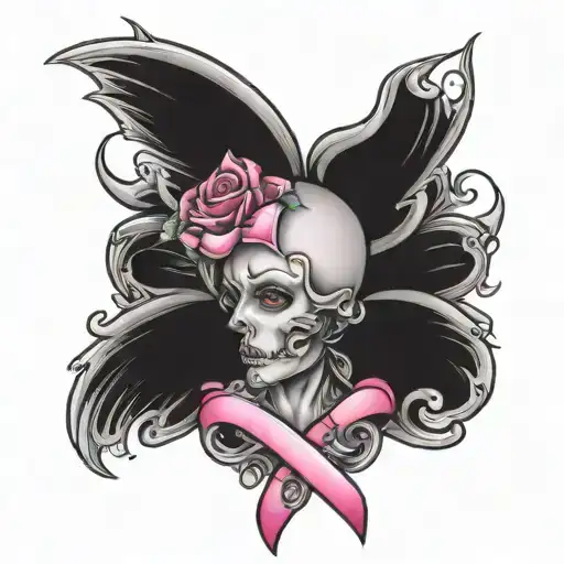 breast cancer  tattoo design idea