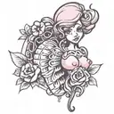 breast cancer  tattoo design idea