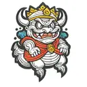 king boo mario tattoo design idea
