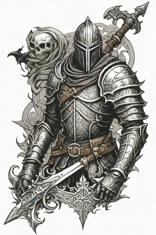 dark souls tattoo design idea