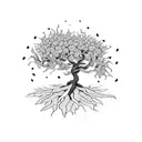 gnarly fig tree  tattoo design idea