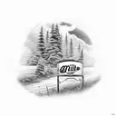 Miller Lite can with Wisconsin landscape tattoo design idea
