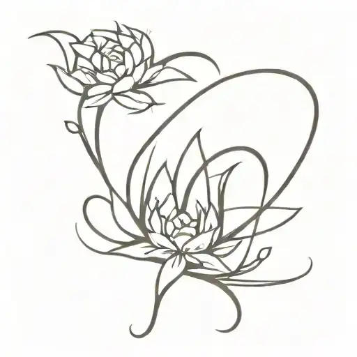 "Please create an artistic and beautiful tattoo design with the word 'Tiam' in Farsi. The design should include the foll tattoo design idea