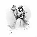 cinderella tattoo design idea