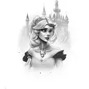 cinderella tattoo design idea