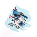 Raven tattoo design idea