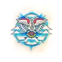 Raven tattoo design idea