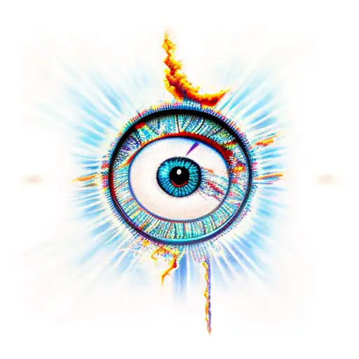 Eye of Ra tattoo design idea