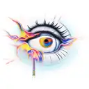 Eye of Ra tattoo design idea