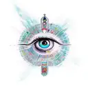 Eye of Ra tattoo design idea