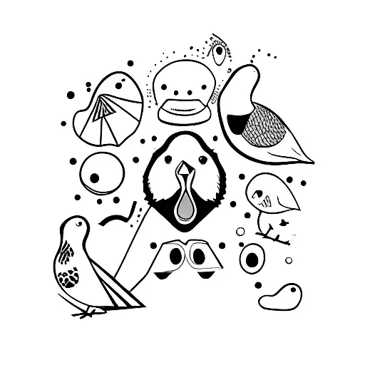 pato tattoo design idea