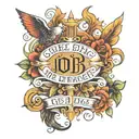 Job 3:16 bible verse tattoo design idea