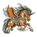 mustang horse tattoo design idea