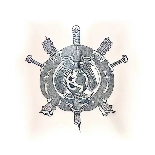 marine corp tattoo design idea