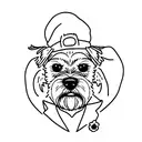 border terrier tattoo design idea