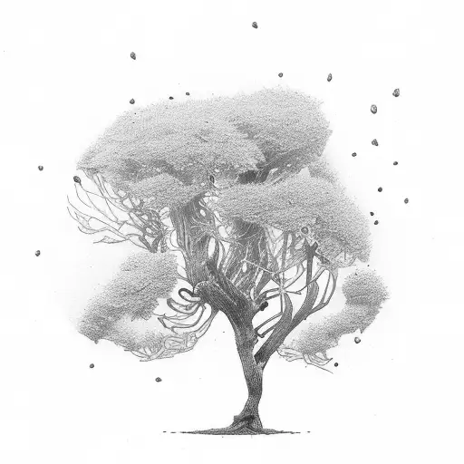dead stick tree  tattoo design idea