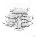 dead stick tree  tattoo design idea