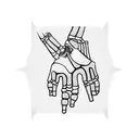 skeleton hand climbing pole  tattoo design idea