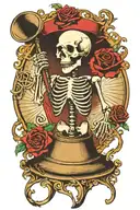 Grateful Dead skeleton ringing the Liberty bell  tattoo design idea