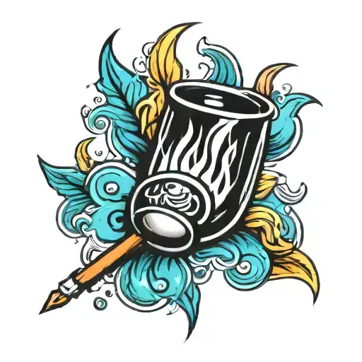 bomba molotov   tattoo design idea