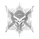 Samurai mantis tattoo design idea