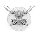 Samurai mantis tattoo design idea