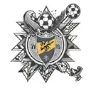 Colombia and soccer tattoo design idea