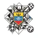 Colombia and soccer tattoo design idea