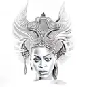 Beyonce  tattoo design idea