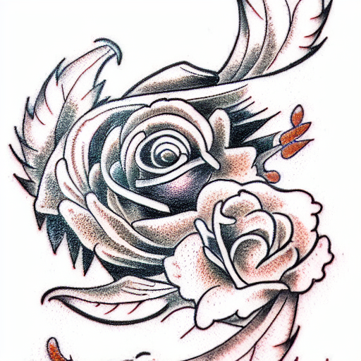 Autumn tattoo design idea