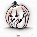 Jack O' Lantern tattoo design idea