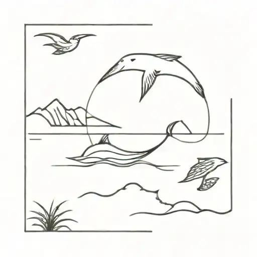 ocean themed tattoo tattoo design idea