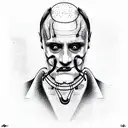 Horror hannibal lecter tattoo design idea