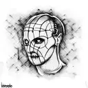 Horror hannibal lecter tattoo design idea