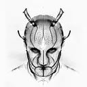 Horror hannibal lecter tattoo design idea