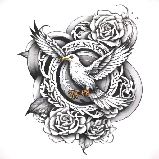 freedom, self-determination, peace of mind, flow of life, independence tattoo design idea