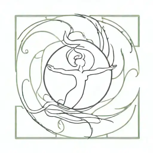 freedom, self-determination, peace of mind, flow of life, independence tattoo design idea
