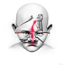 Down syndrome Dali watch tattoo design idea