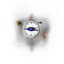 Down syndrome Dali watch tattoo design idea