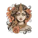 Creating a tattoo design that incorporates the names Joyanti, Radha, and Dhruv can be approached in a few creative ways. tattoo design idea