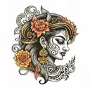 Creating a tattoo design that incorporates the names Joyanti, Radha, and Dhruv can be approached in a few creative ways. tattoo design idea