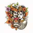 Creating a tattoo design that incorporates the names Joyanti, Radha, and Dhruv can be approached in a few creative ways. tattoo design idea