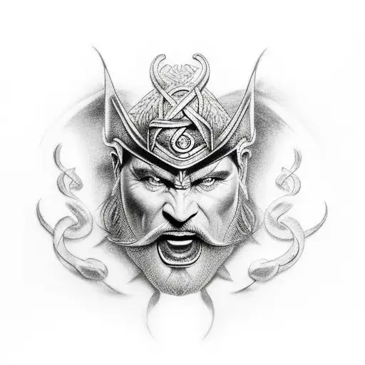 Norse gods tattoo design idea
