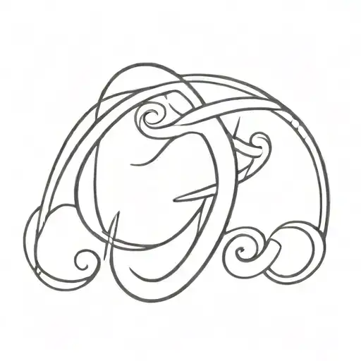 a capital S hanging from a capital G in a western font. letters only tattoo design idea