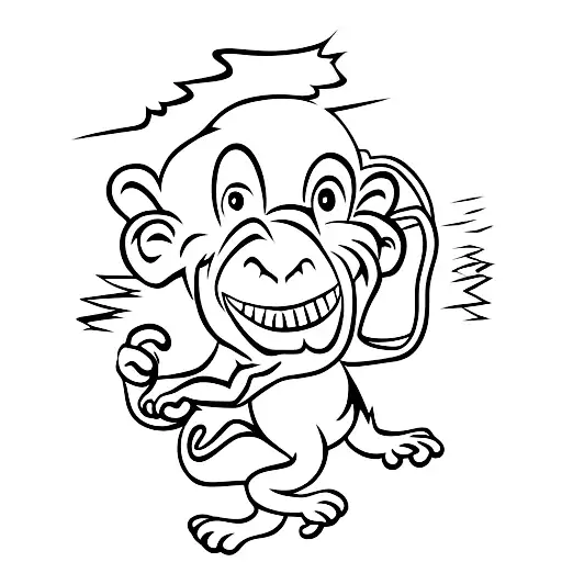  monkey tattoo design idea