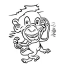  monkey tattoo design idea