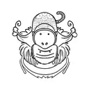  monkey tattoo design idea