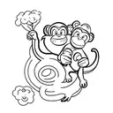  monkey tattoo design idea