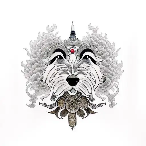 goldendoodle tattoo design idea