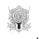 lipstick tattoo design idea